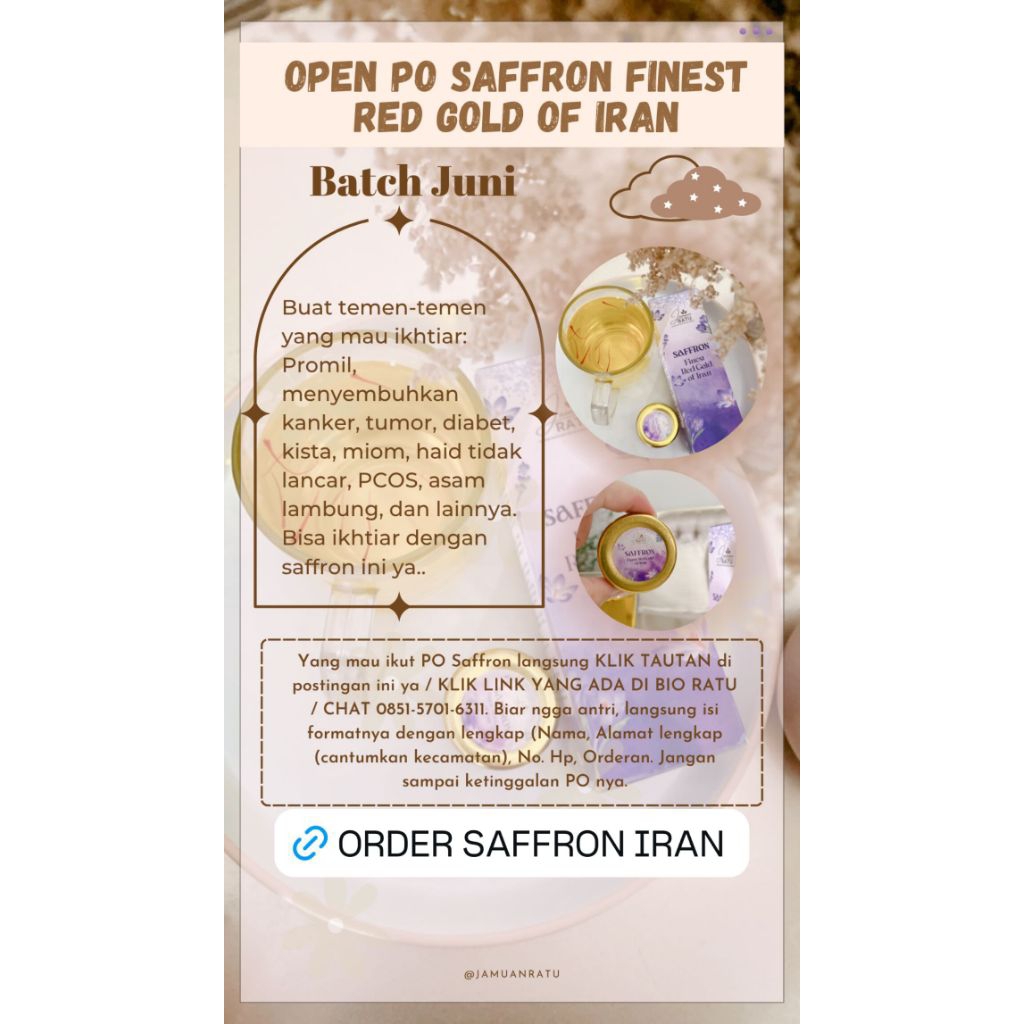SAFFRON RED GOLD  JamuanRatu