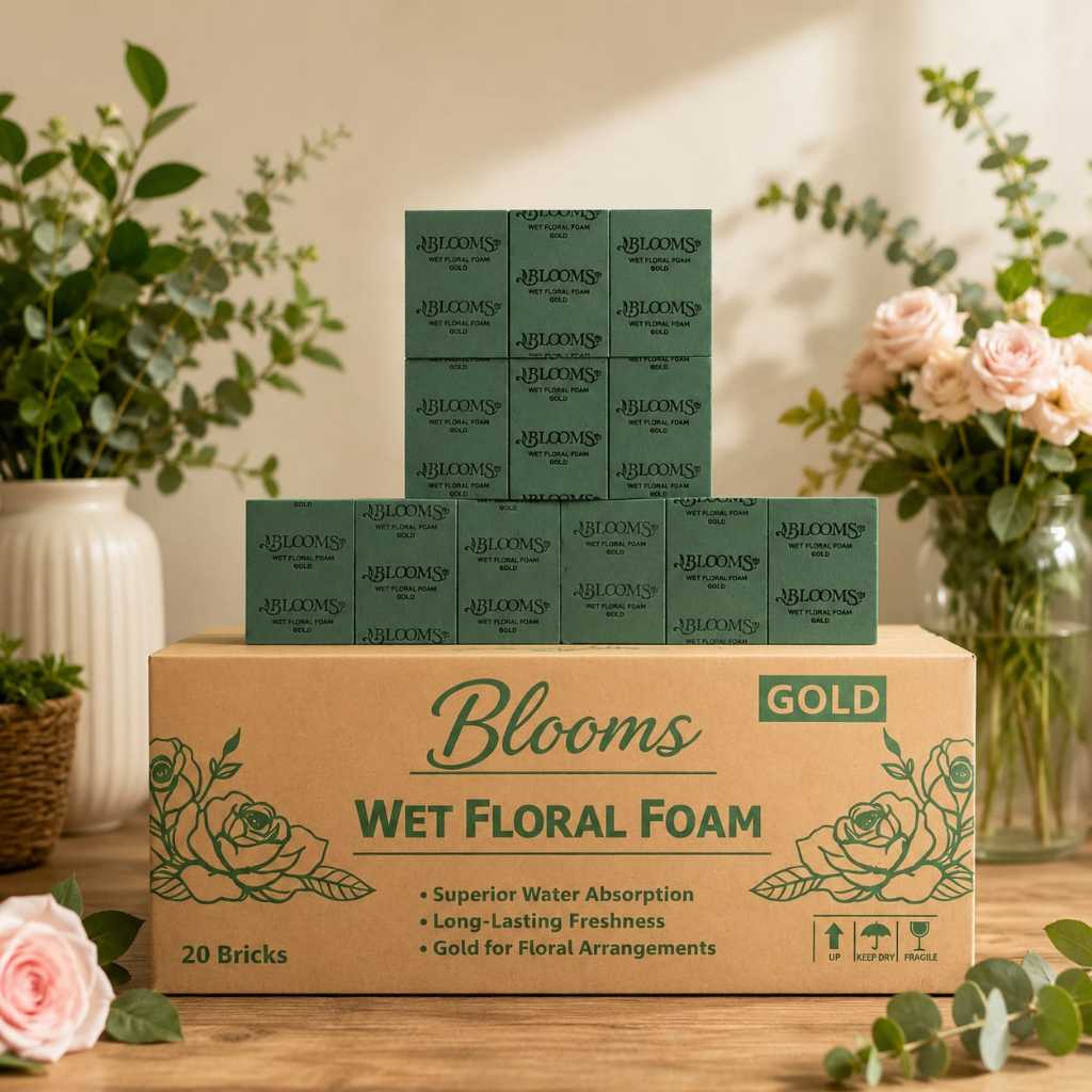 Blooms Floral Foam / Oasis Floral Foam / Greenleaf Foam Basah / Busa Basah / Blooms Premium Floral F