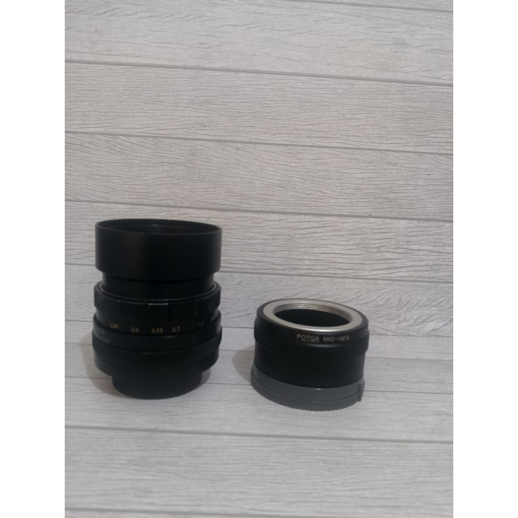 Lensa Helios 44m 58mm f2 good condition bonus adapter ke Sony nex