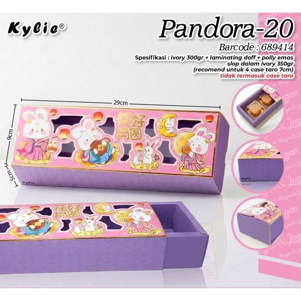 Premium Mooncake Box Mooncake 75gr isi 4 kue Box Nastar Box Mid Autumn Kotak Kue Bulan Mika 7cm Box 