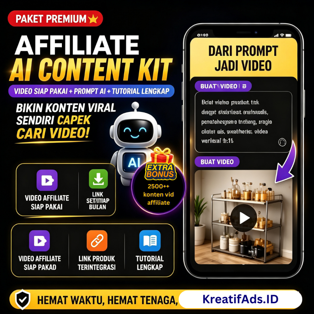konten video affiliate AI | Panduan affiliate + Prompt AI affiliate