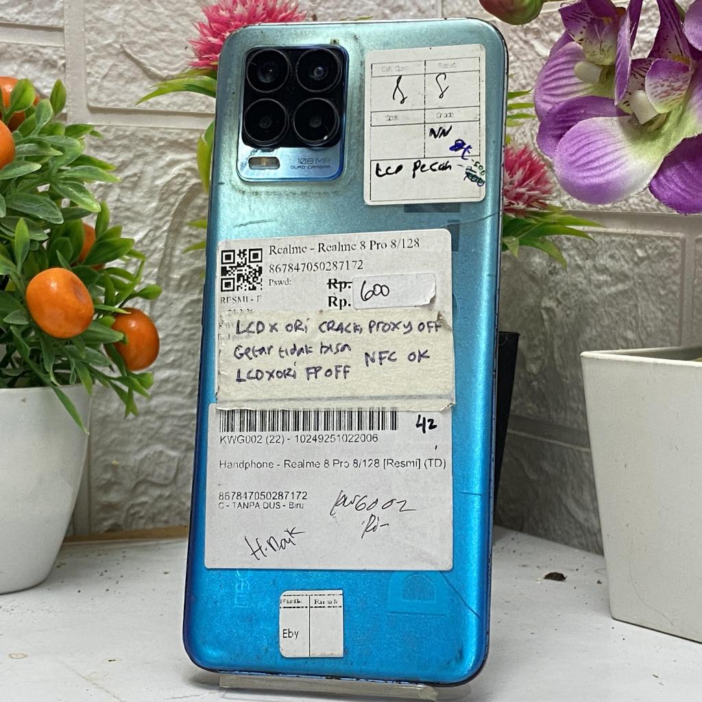 HP Minus Ringan / Bahan Realme 8 Pro 8/128GB Bekas Baca DESKRIPSI