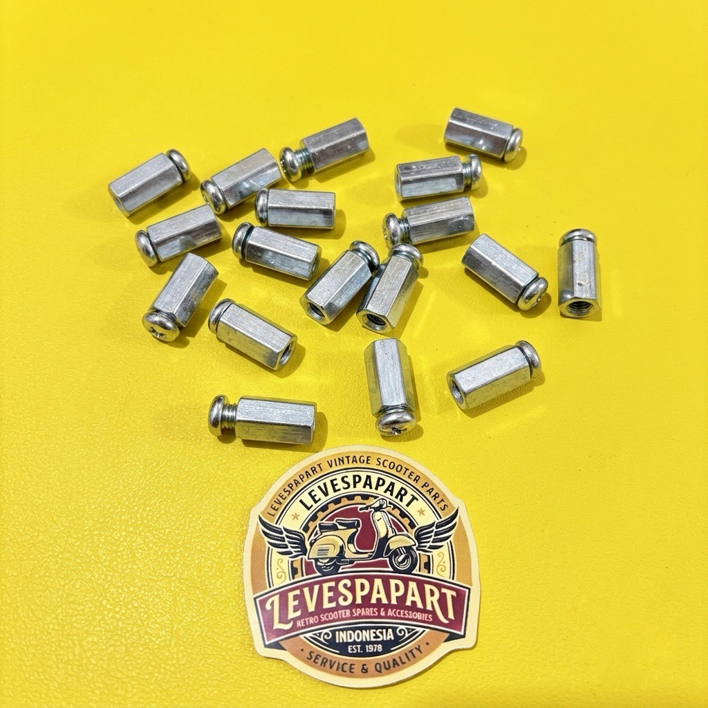 Baut Mur Wildop Vespa Ring 10 Panjang