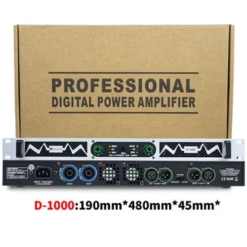 profesional power amplifier clas D D1000 mntab
