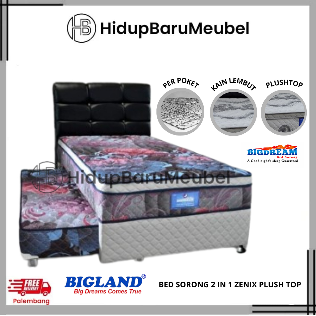 Springbed Sorong Bigdream / tempat tidur anak dorong Bigdream by Bigland / spring bed kid remaja Plu