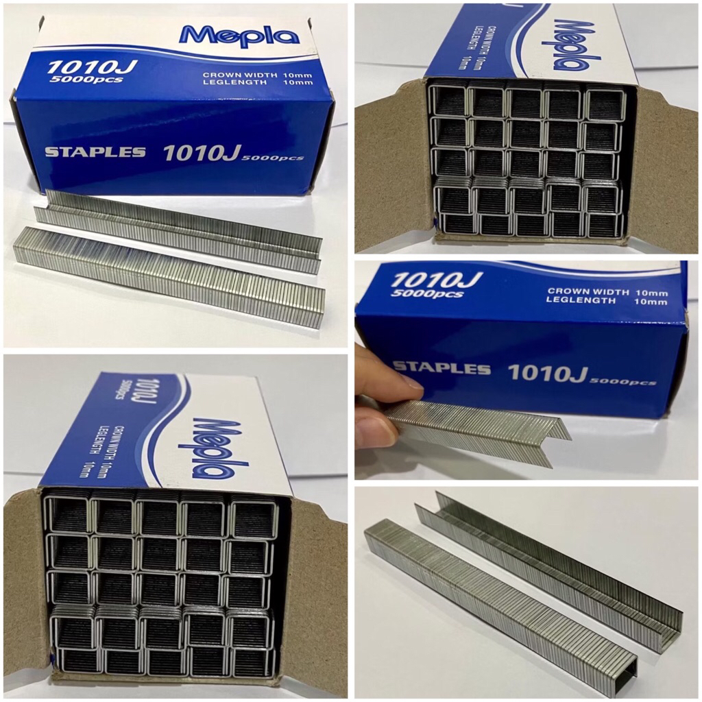 MEPLA 1010J isi staples air gun nailer 10mm refill paku tembak 5000pcs hekter angin stapler staple r