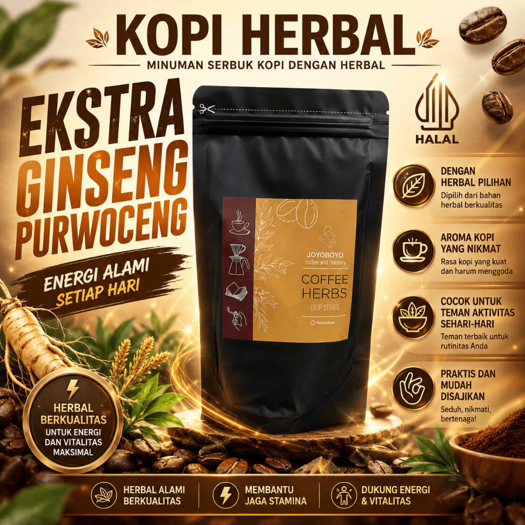 Kopi Herbal Joyoboyo original – Kopi Herbal Alami Praktis | Coffee Herbs Premium