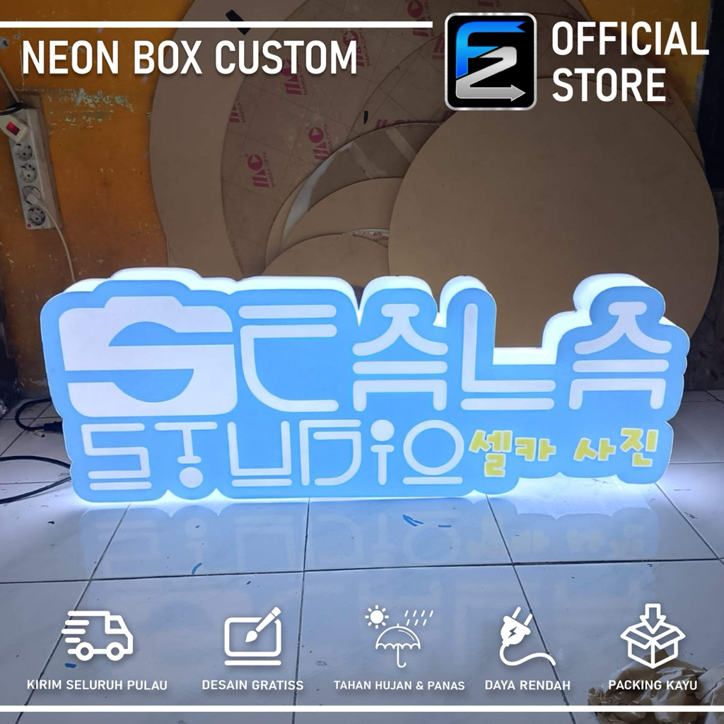 NEON BOX BENTUK CUSTOM DESAIN