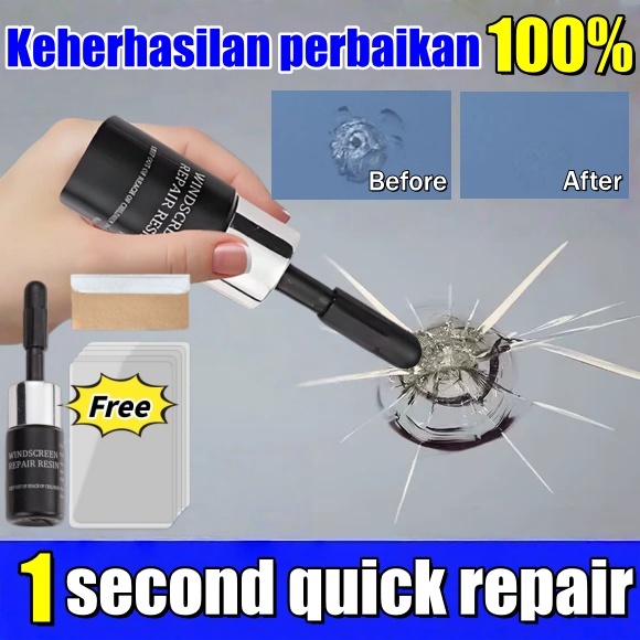 Lem Kaca Mobil Retak Tanpa Bekas Lem Kaca Aquarium Bening Super Kuat Penghilang Retak Kaca