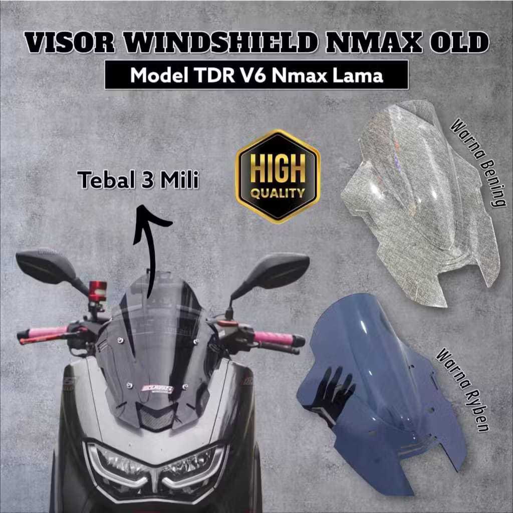 VISOR NMAX NEW MODEL TDR V6 VISOR WINDSHIELD AKRILIK NMAX NEW