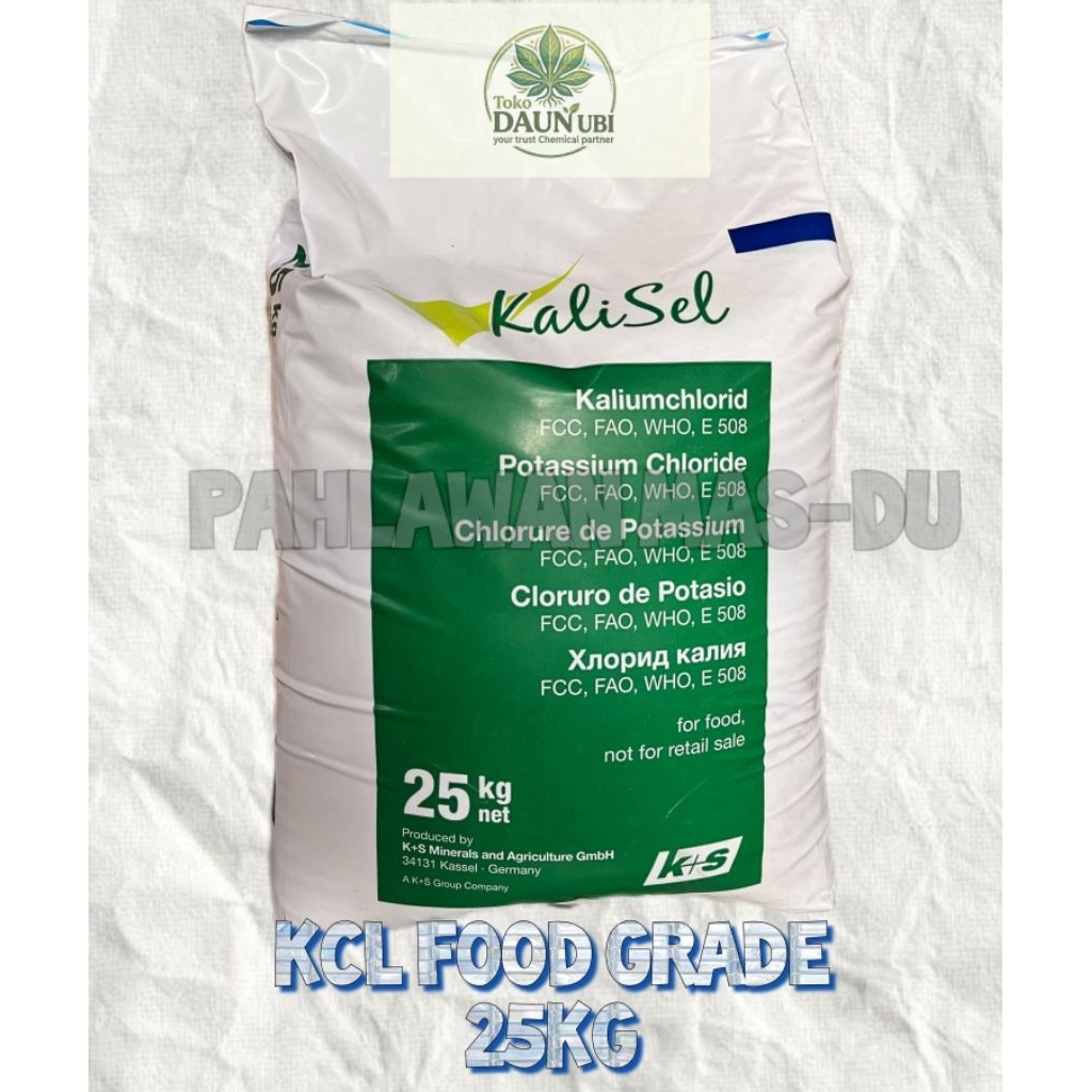 KCL FOOD GRADE 25 KG / KCL GERMAN / KCL JERMAN KALISEL / KALIUM KLORIDA 25KG
