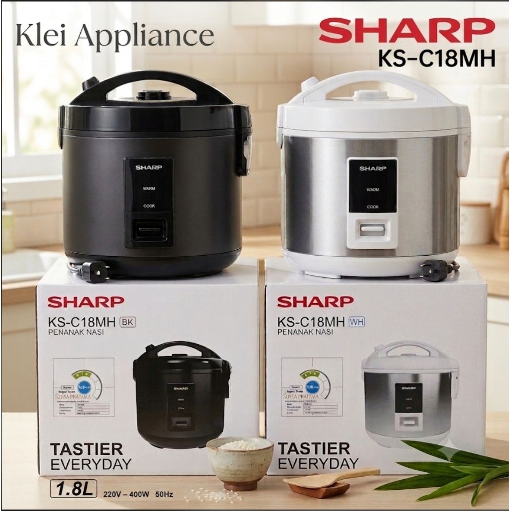 SHARP Rice Cooker KSC18MH / KS-C18MH Sharp 1.8 Liter Magic Com Penanak Nasi Panci Anti Lengket Garan