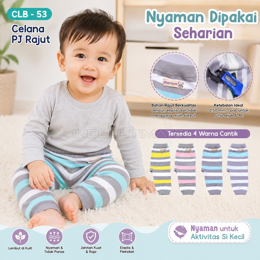 Celana Panjang Anak/ Celana Bayi / Celana Tidur Panjang Bayi / Leging Bayi 0-6 Bulan CHOKICHI CLB-53
