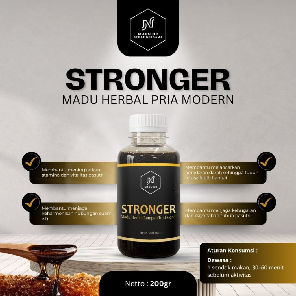 MADU NR (BPOM) Madu Herbal Rempah Untuk Stamina Tubuh 200g