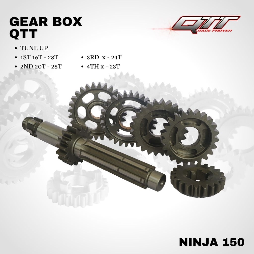 GIGI RASIO NINJA R SS RR TUNE UP QTT 16-28 20-28 GEAR BOX RASIO QTT NINJA TUNE UP