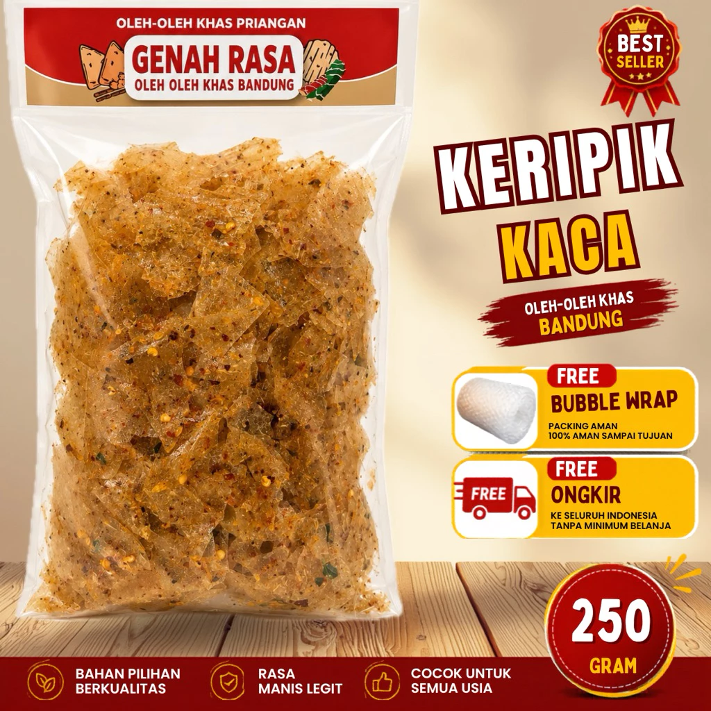 Keripik Kaca Pedas 250 g