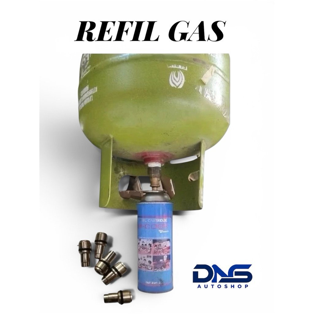 Alat isi ulang gas kaleng portable refil gas kaleng portable simpel ORIGINAL