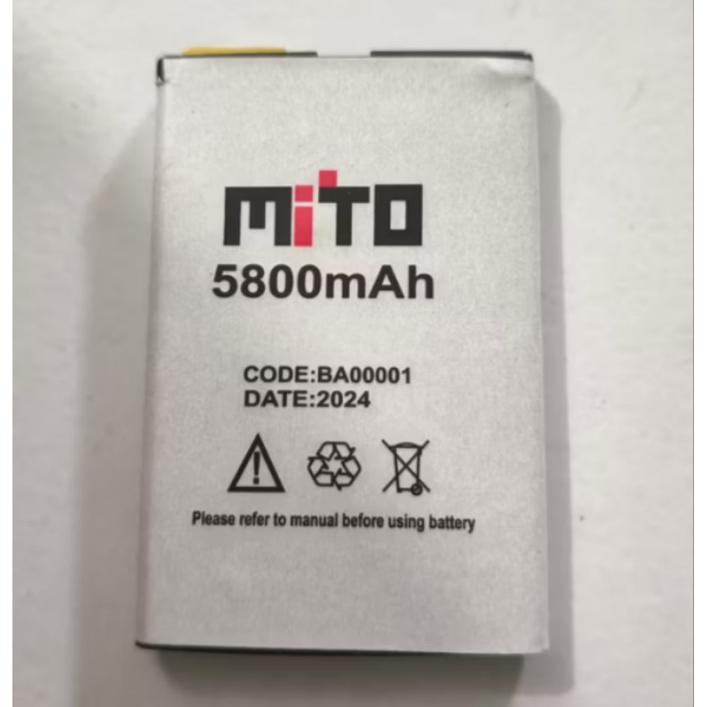 BATRE BATREI BATERAI BATTERY BATTERAY MITO BA-00001 BA00001 BA 00001 MITO 770 MEGA 3 MEGA3 220 122Q 