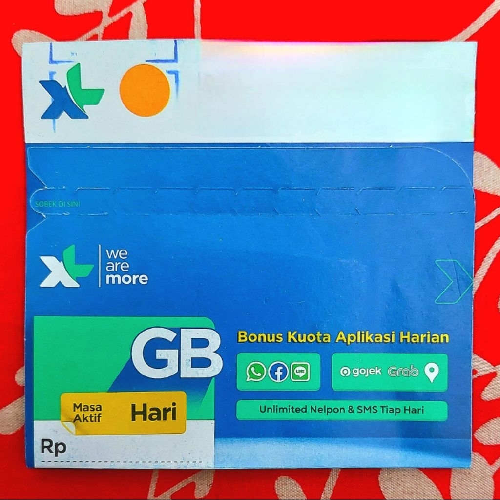 SEGEL 100% Perdana XL Kuota 3GB, Exp Panjang,
