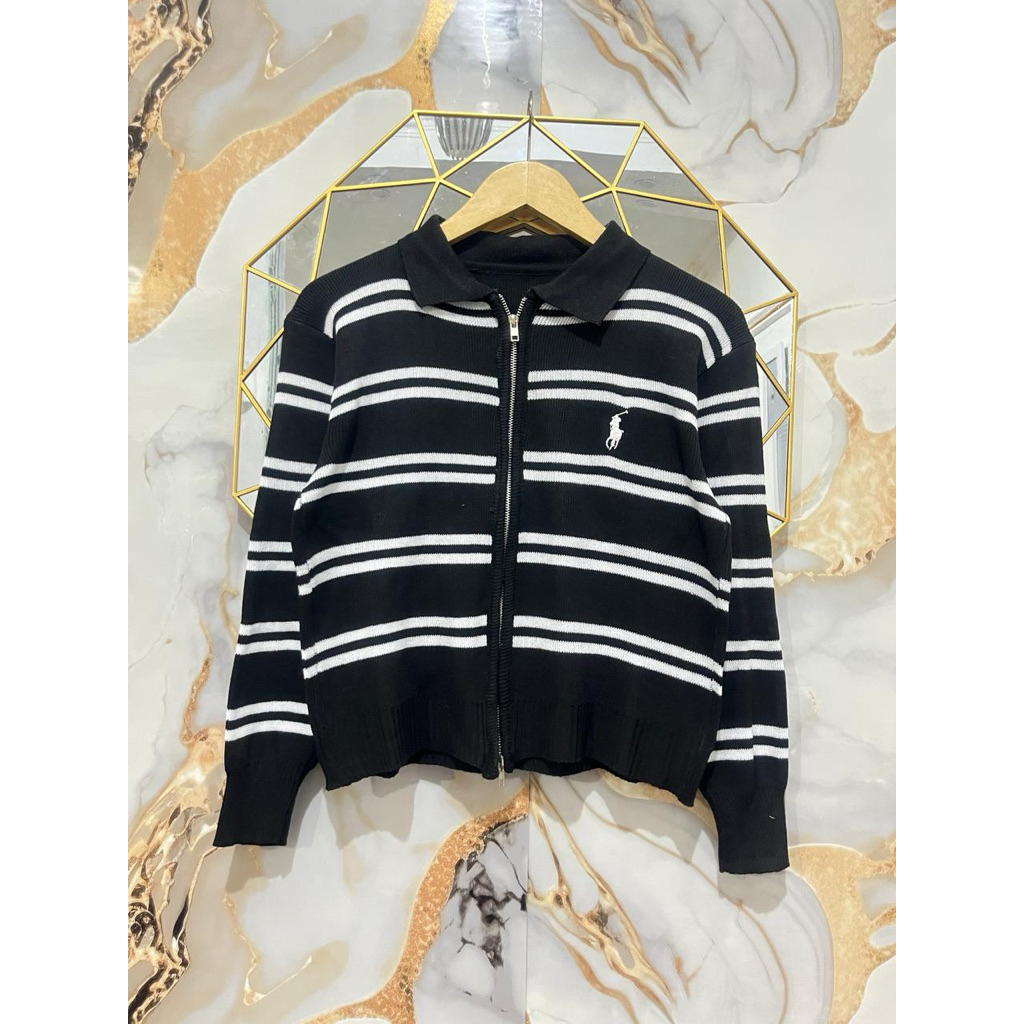 zipper polo