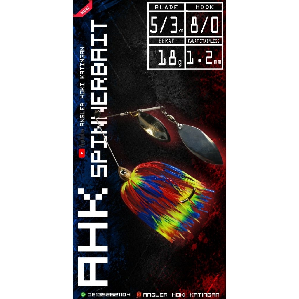 AHK SPINNER BAIT SERIES | SPINNER BAIT TOMAN | SPINNER BAIT GABUS | UMPAN SPINNER BAIT | SPINNER-V |