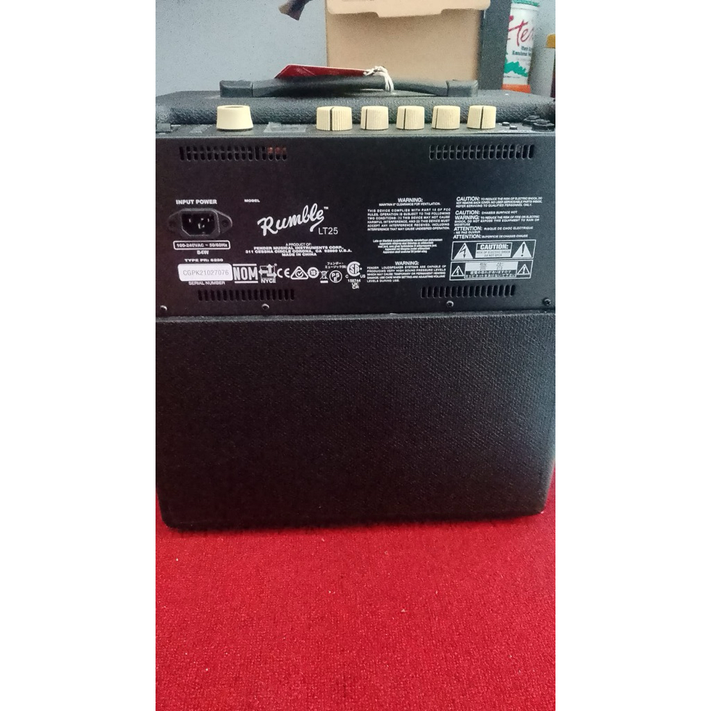 Second - Fender Rumble LT 25 1x8 Inch 25 Watt Bass Combo Amp