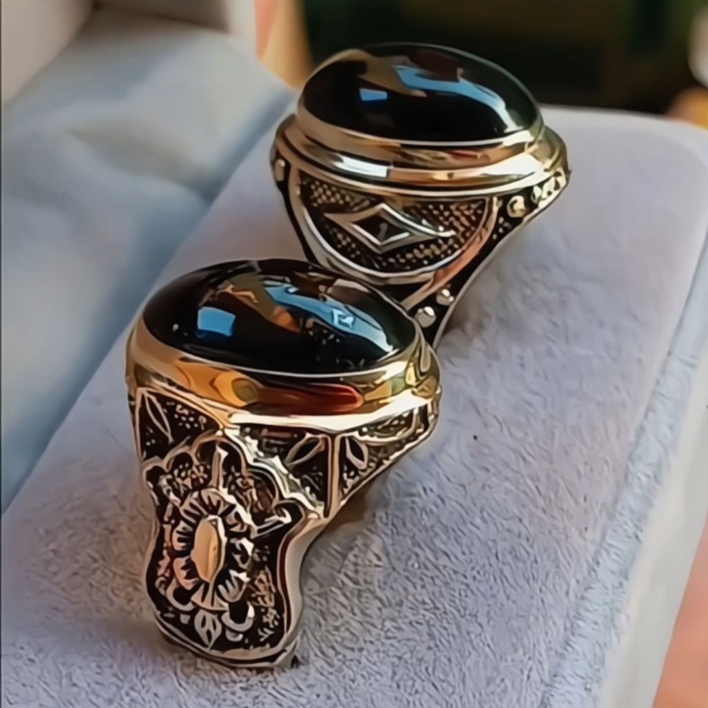NATURAL CINCIN BATU HITAM BUKAN CINCIN BIASA AKIK BERTUAH ALAMI [Banyak di Cari Sbg Sarana JAGADIRI]
