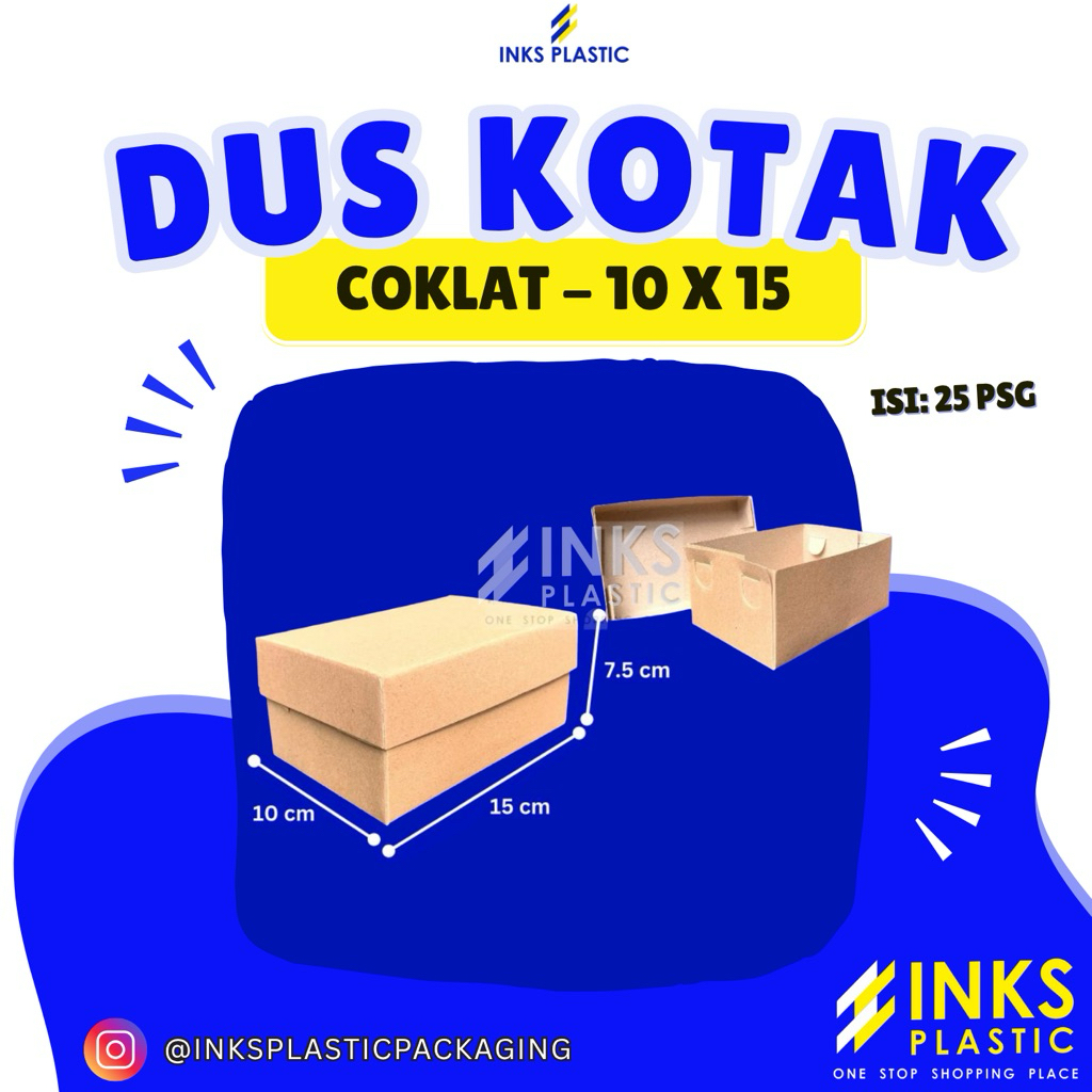 DUS KOTAK 10X15 DUS KOTAK SNACK KUE (25 PCS)