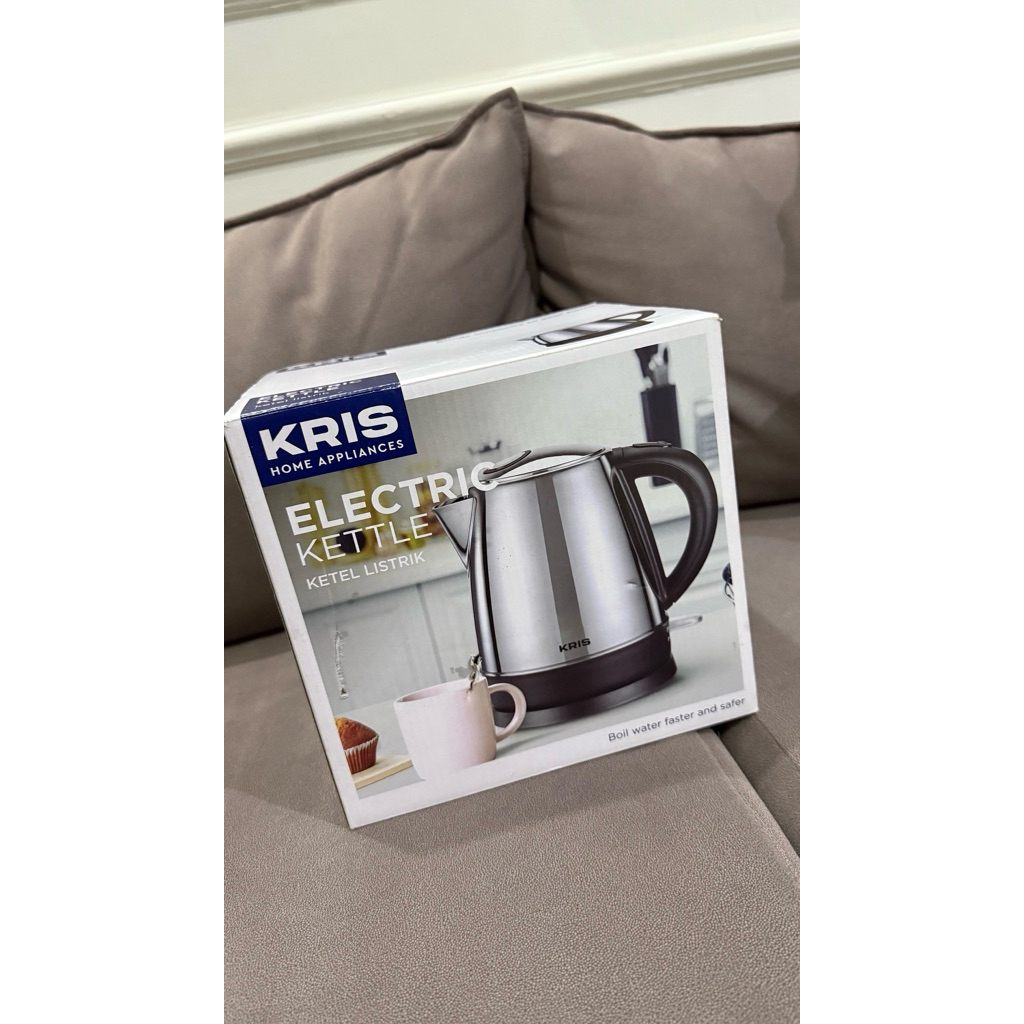 KRIS Electric Kettle Ketel Listrik Stainless Steel NEW | Pemanas Air Cepat | Original