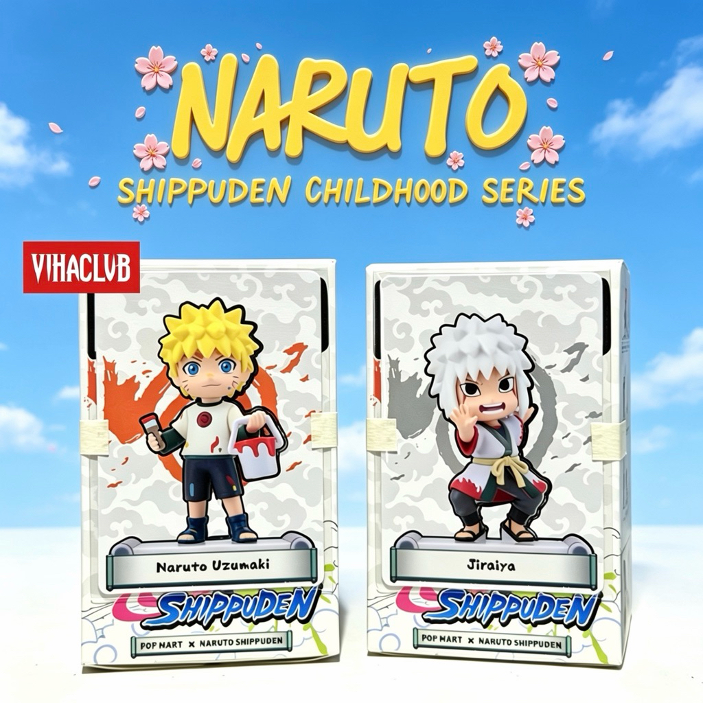 POPMART NARUTO Shippuden Childhood Series Figure Original Action Figure Birthday Gift