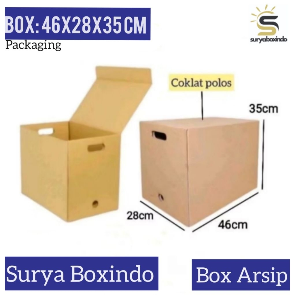 Box Arsip 46x28x35 cm{BPJS}/Kardus File/Box File