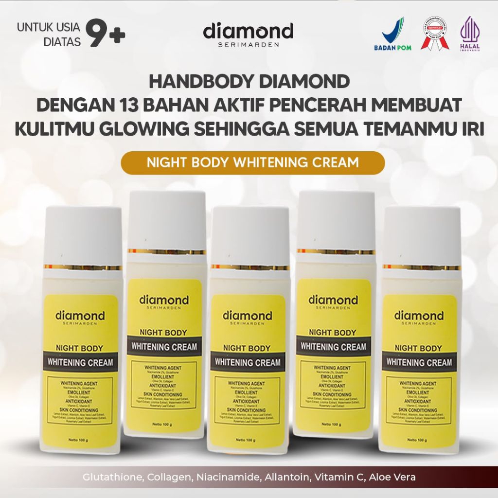 GROSIR MURAH HB DIAMOND NIGHT MALAM LOTION WHITENING