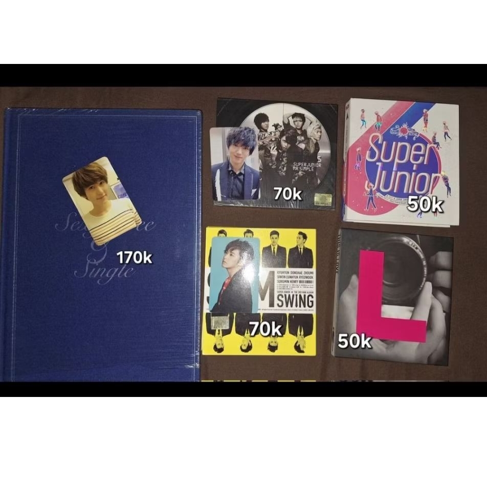 preloved album super junior / preloved album suju / album super junior sexy, free & single / album m