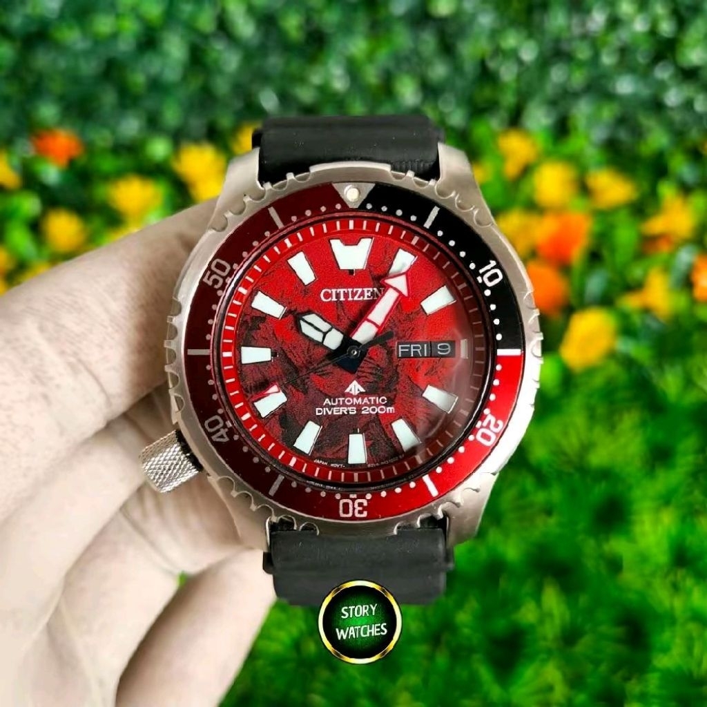 CITIZEN Promaster NY0080-21Z Red Fugu Special Godzilla Exclusive Diver Automatic Limited Edition 500