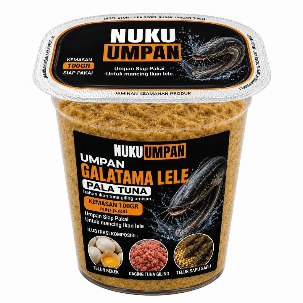Umpan Galatama Ikan lele olahan salmon telur sapu sapu