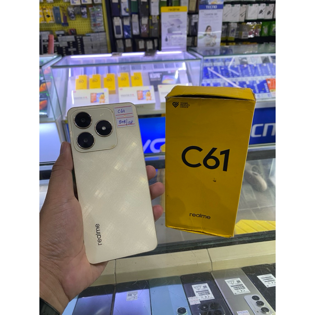 SECOND REALME C61 8+8/128 100% GARANSI RESMI REALME INDONESIA