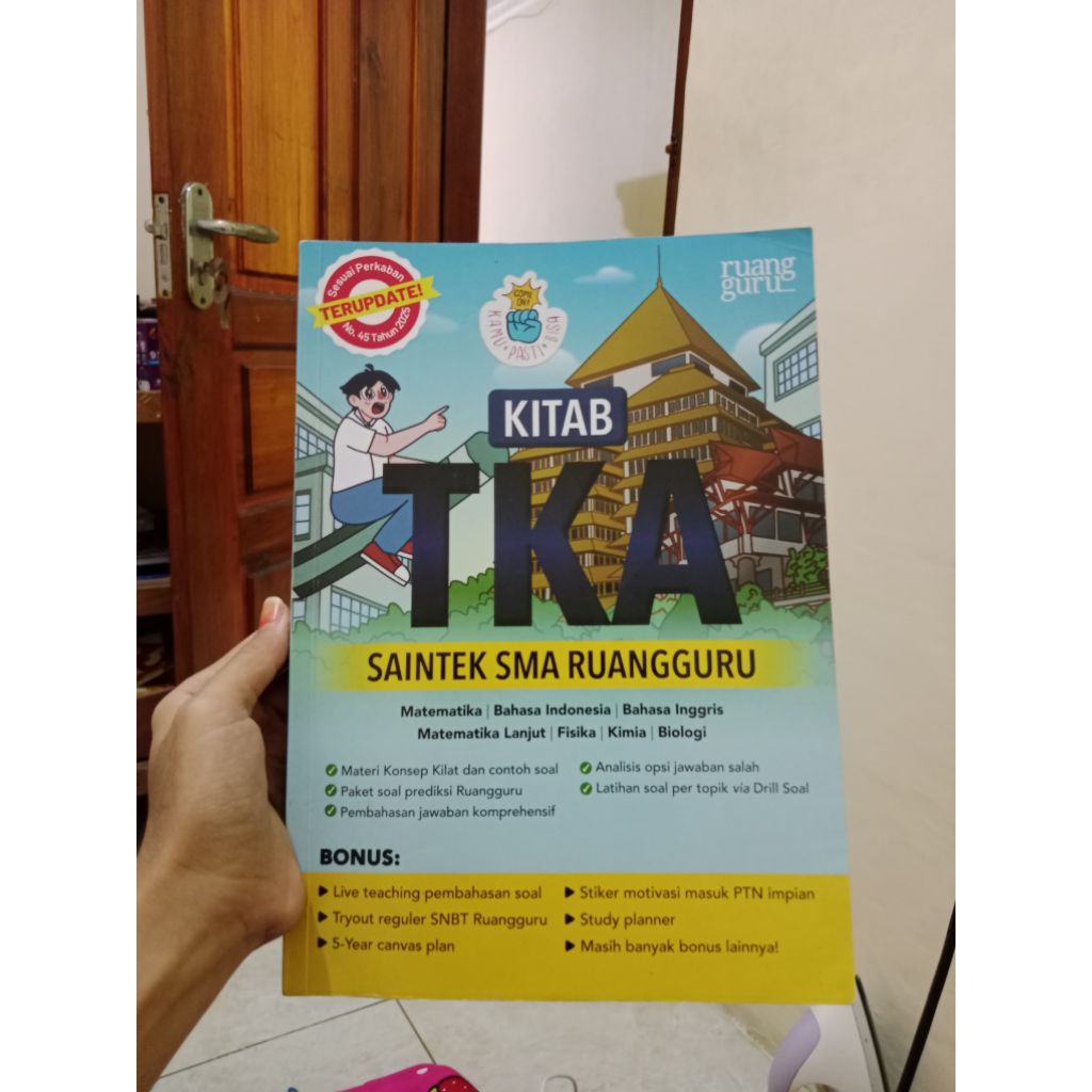 (PRELOVED) KITAB TKA SAINTEK SMA RUANGGURU 2025