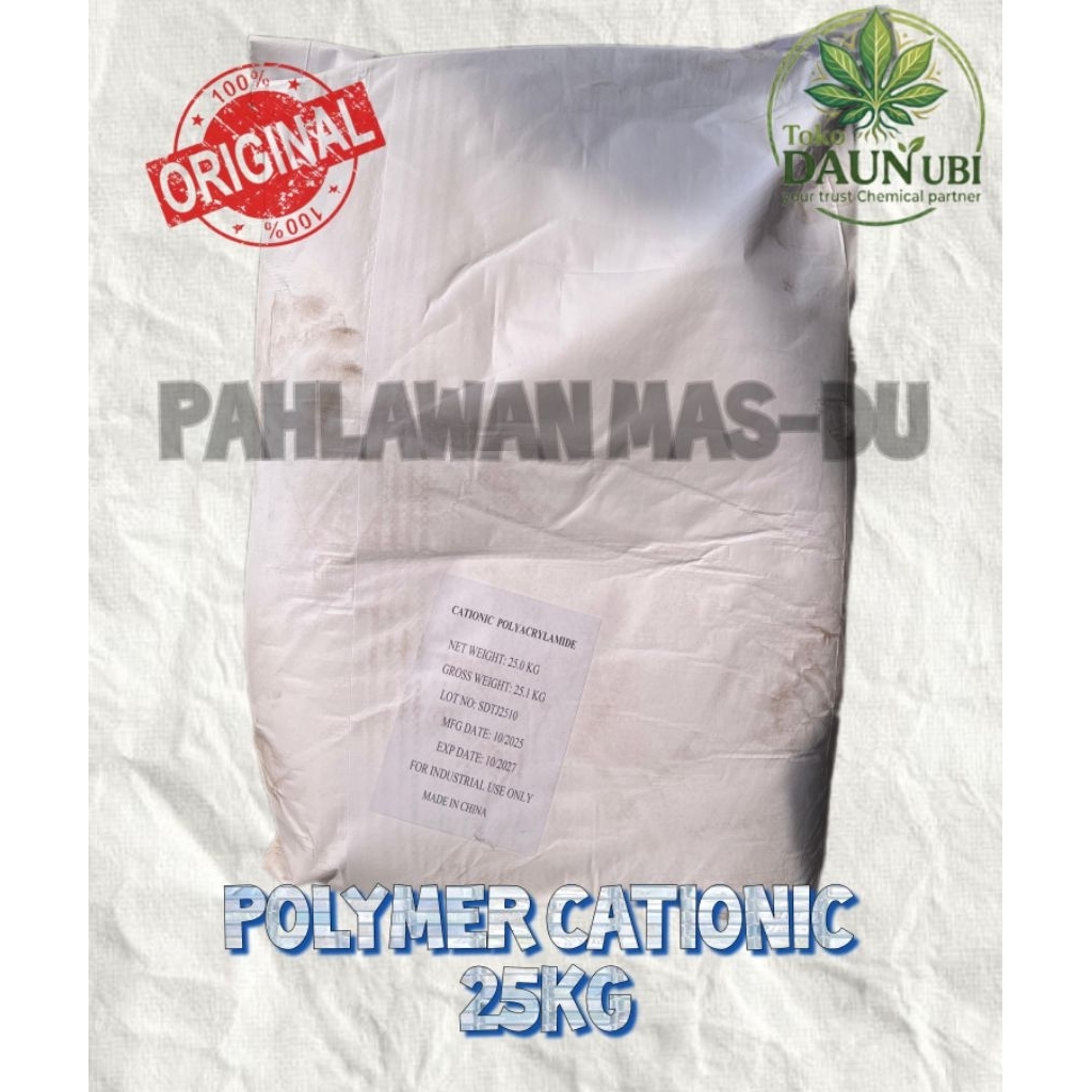 KATIONIK / CATIONIC POLYACRYLAMIDE / POLYMER CATIONIC / CATIONIC POLIMER - 25KG