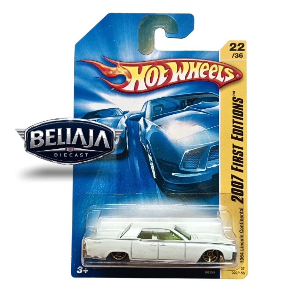 HOT WHEELS 64 LINCOLN CONTINENTAL WHITE