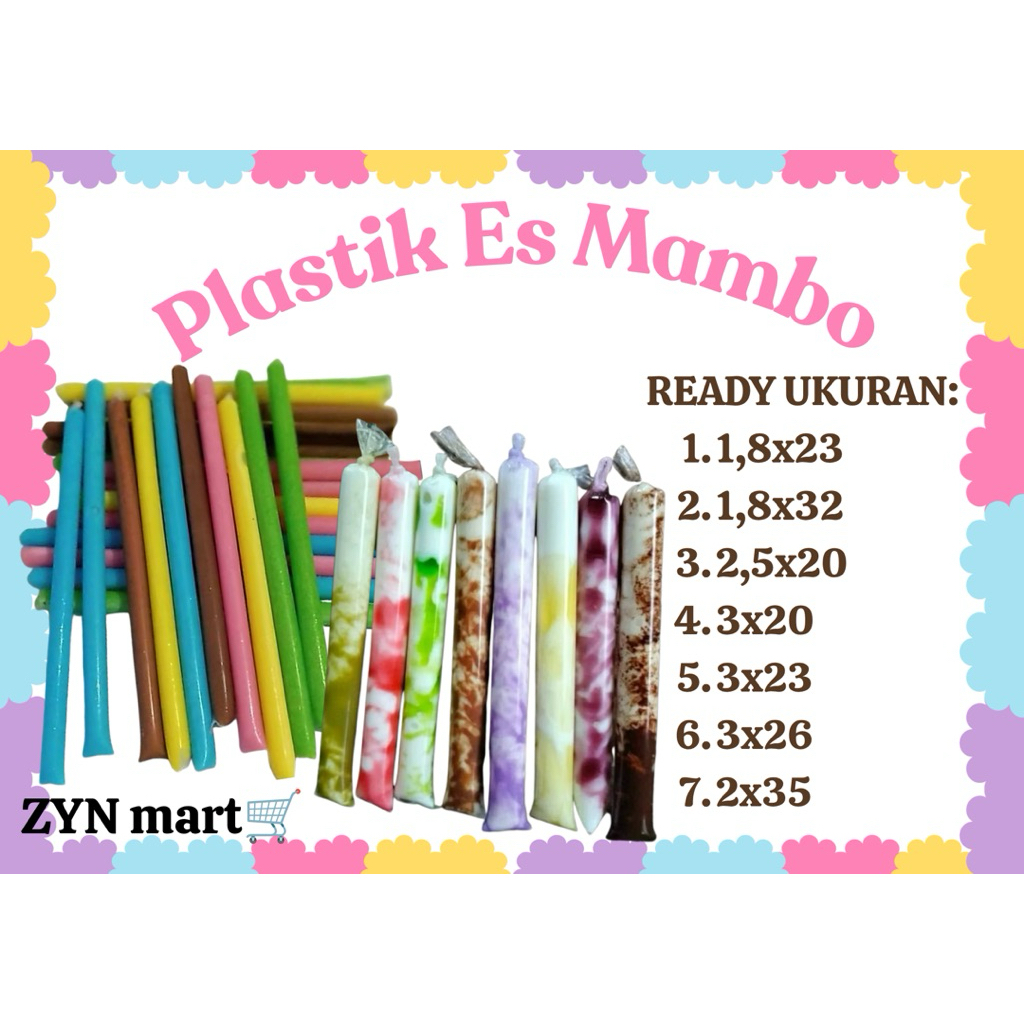PLASTIK PENSIL ES MAMBO KEKINIAN kemasan 250gr