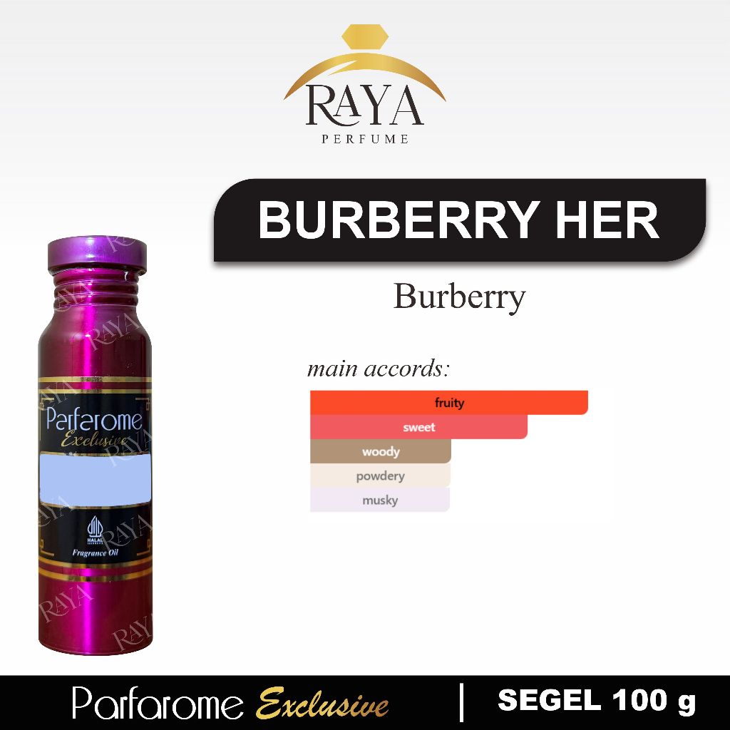 BURBERRY HER - Bibit Parfum Parfarome Exclusive - Segel 100 Gr