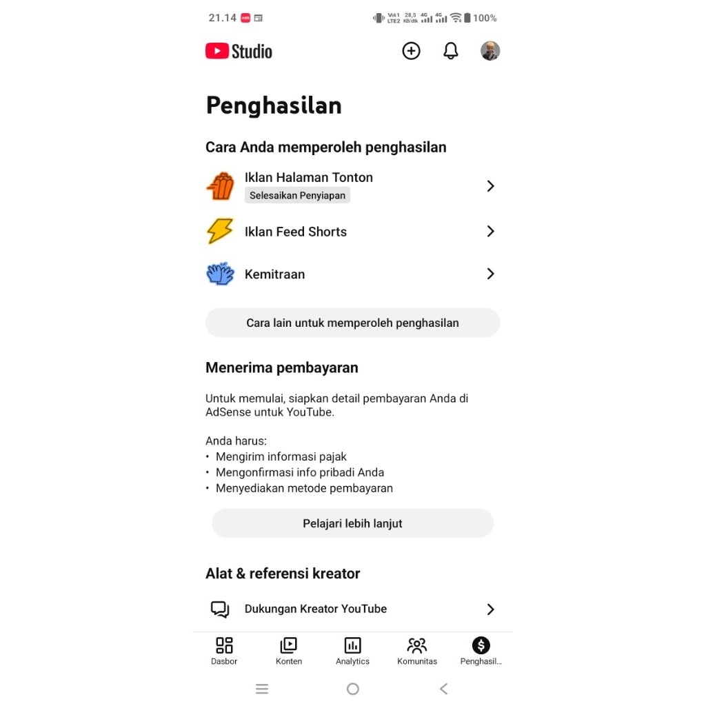 Akun YouTube Monetisasi murah