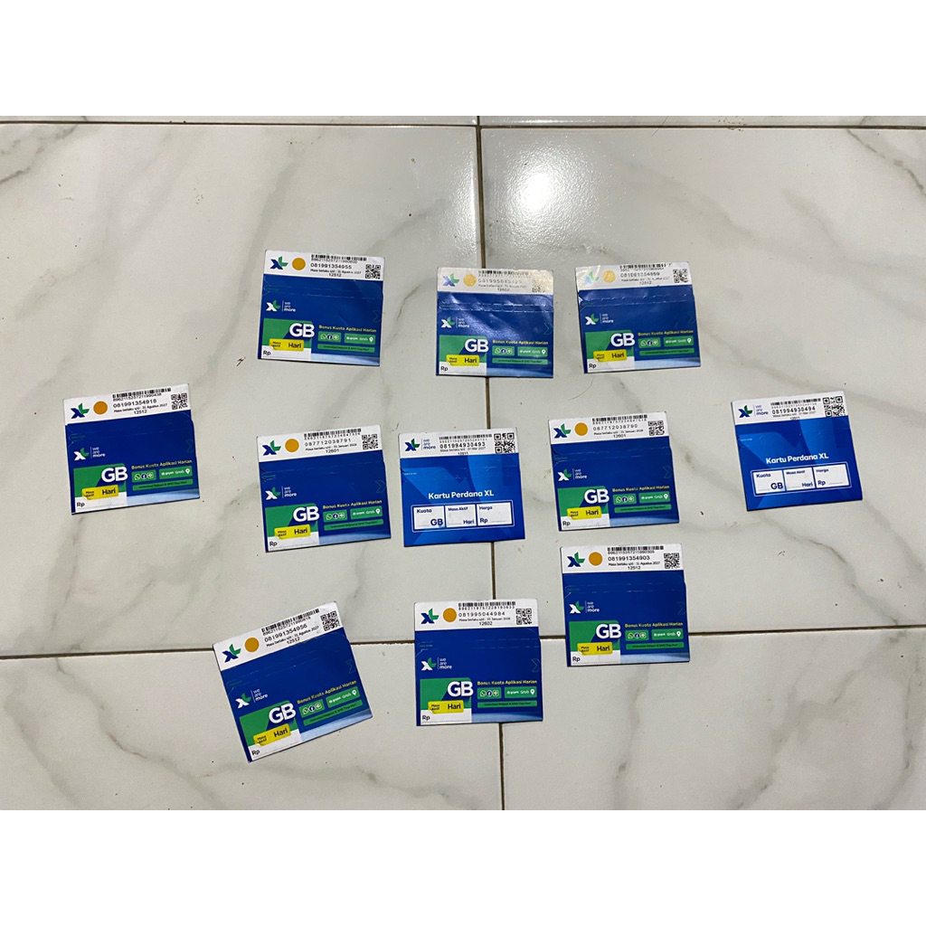 kartu perdana sudah registrasi