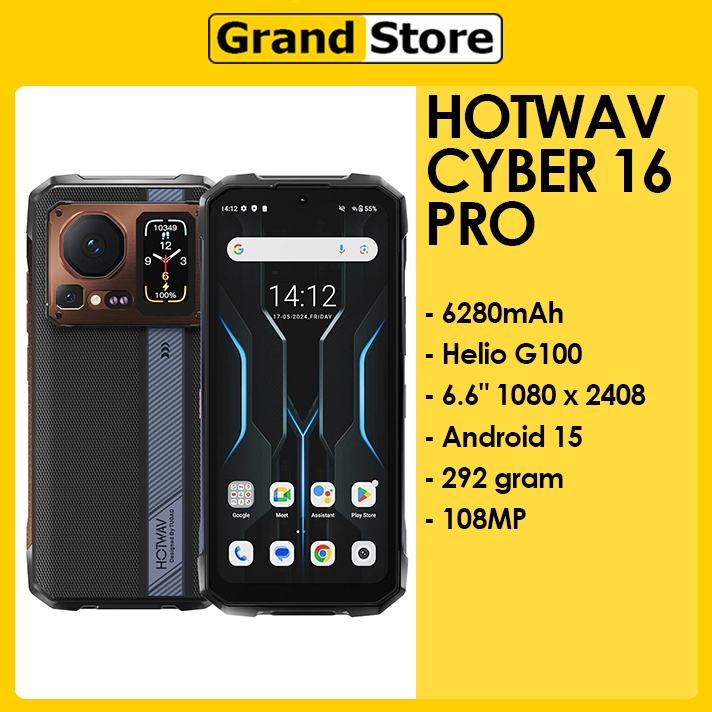 Hotwav Cyber 16 Pro Helio G100 6280mAh 33W 6,6"FHD+ Android 15
