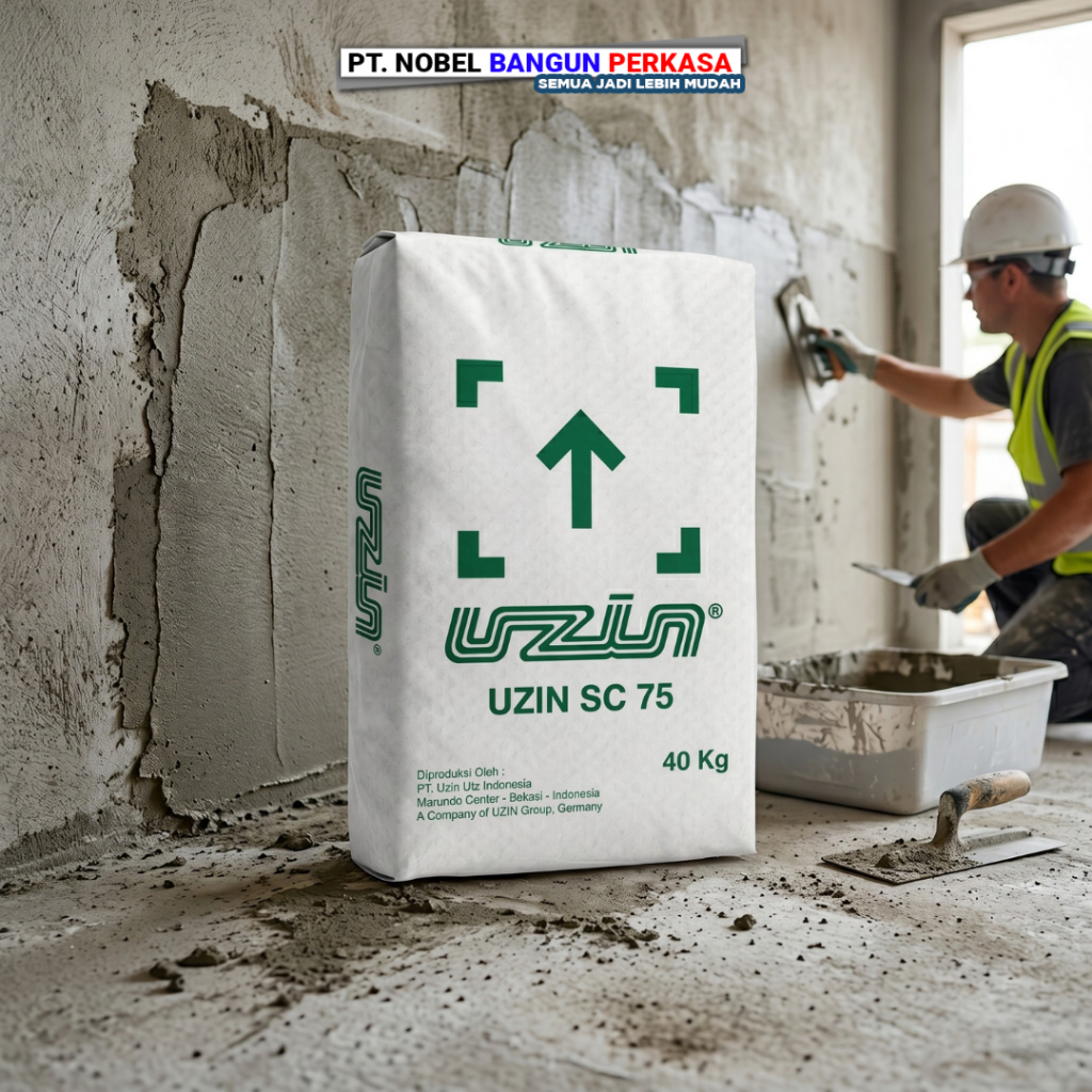 Semen Mortar Acian UZIN SC75 40 Kg - Acian Instan Dinding Halus Finishing Tembok Anti Retak Premium