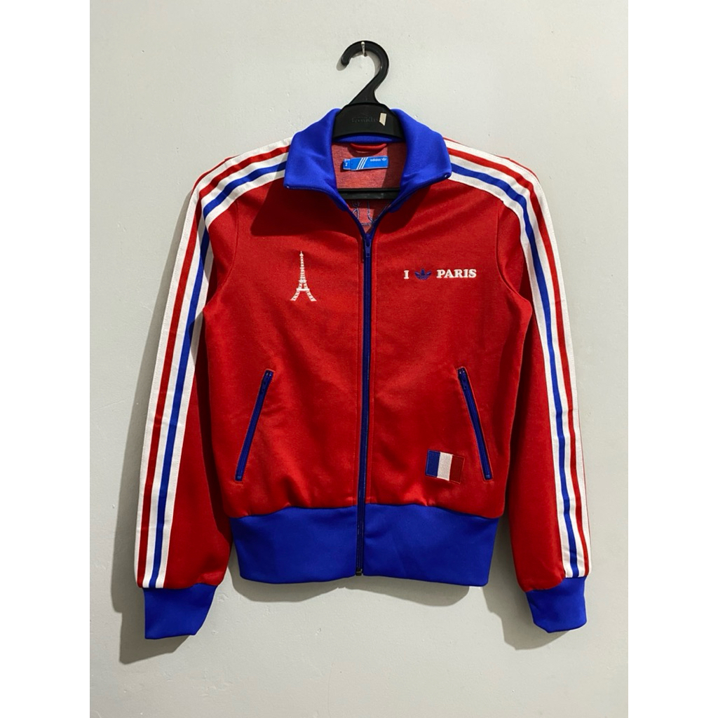Tracktop Adidas I Love Paris France 00s Vintage Original