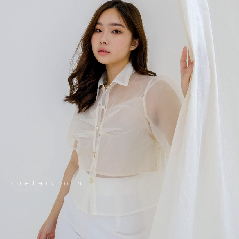 SUETERCLOTH - Kenya Sheer Top / Atasan Wanita / Blouse Wanita / Kemeja Wanita
