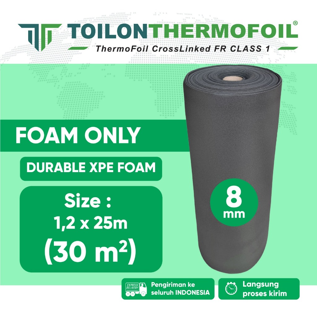 Foam Only Tebal 8mm Multifungsi | Underlayer Lantai Roll Sheet (Multi Fungsi)