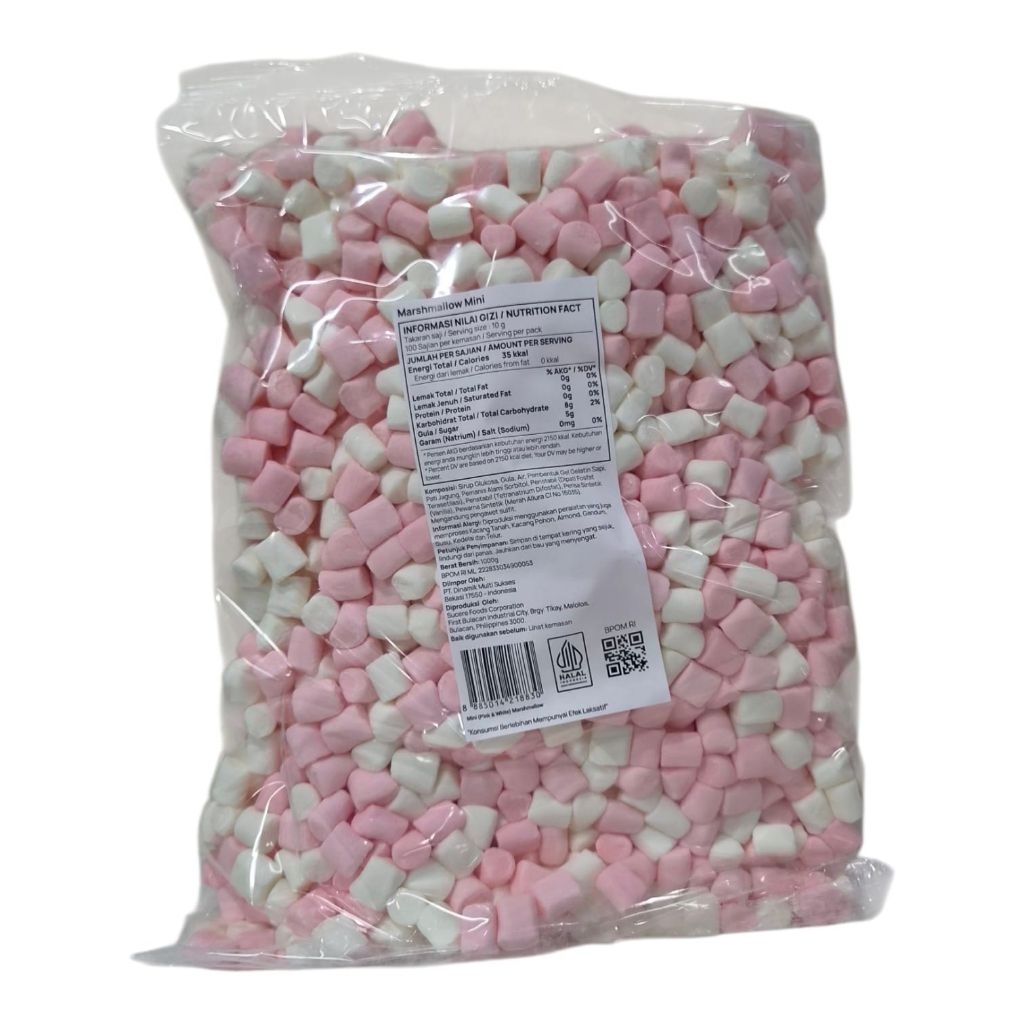 Corniche Mini Marshmallow 1kg Mini Marshmallow for dessert or cookies