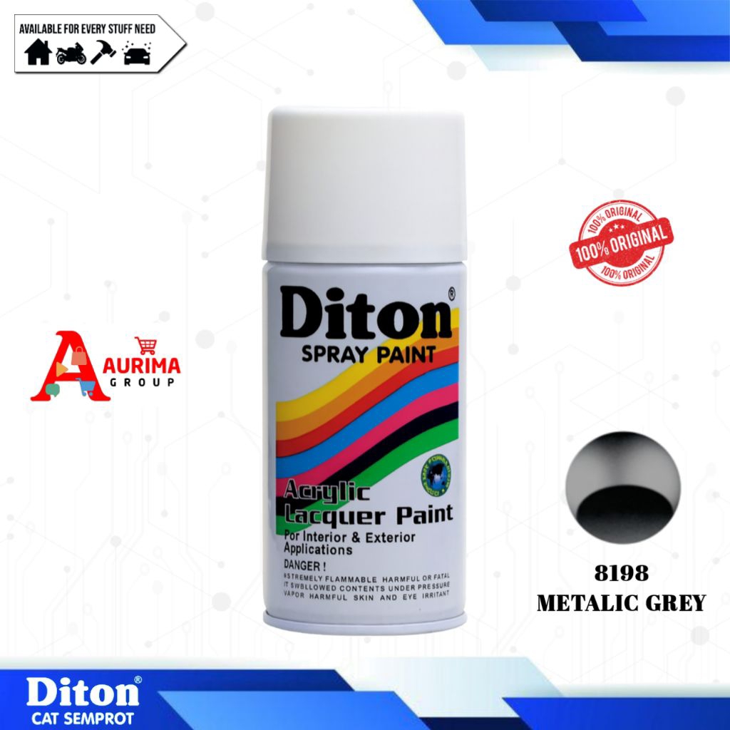 PILOX CAT SEMPROT DITON METALIK GREY-8198 300CC ORIGINAL DITON